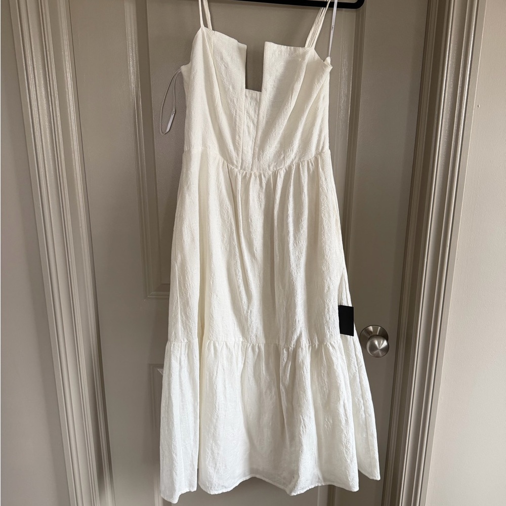 Lulu's Cream Textured Skirt